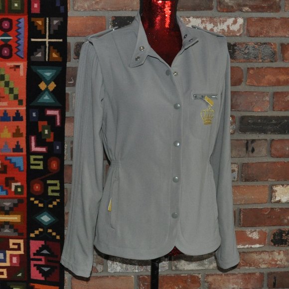 Adidas Gold Crown, 'RESPECT ME' by Missy Elliott Military Grey Track Jacket S - Picture 6 of 8